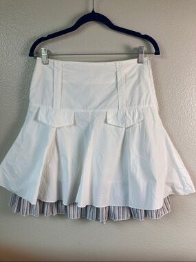 Vintage Y2K cache cache French brand layered ruffle sz 36 US S